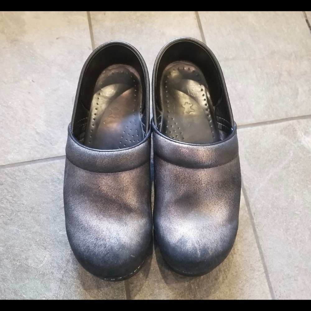 Metallic Dansko Clogs